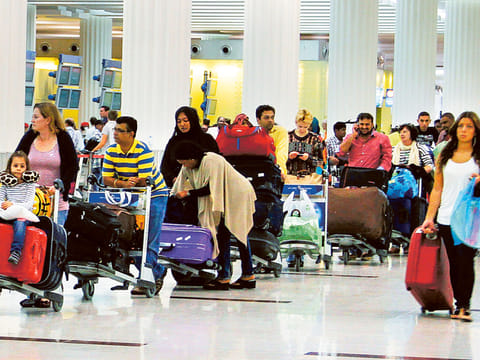 Passengers at the Dubai International airport. (Image shown is for illustration purposes only.)