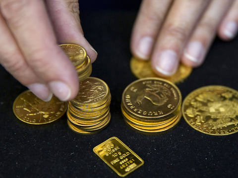Picture for illustrative purposes: Gold coins 