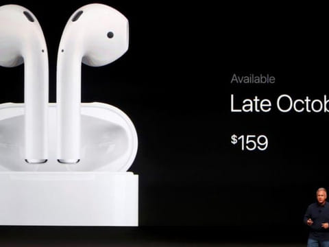 File picture from the AirPods launch. Apple will need its wearables to work seamlessly outside of the the company's universe of products.