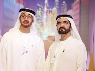 Mohammad Bin Zayed congratulates Mohammad Bin Rashid on 50 years of service  