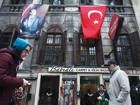 A street in Istanbul, Turkey. Turkish Finance Minister Nureddin Nebati told economists he expects the inflation rate to peak at about 40 per cent in the months ahead.