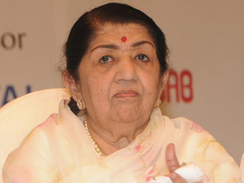Singer Lata Mangeshkar.