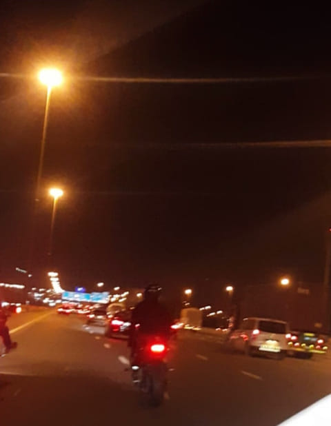 Dubai police hunting stunt biker