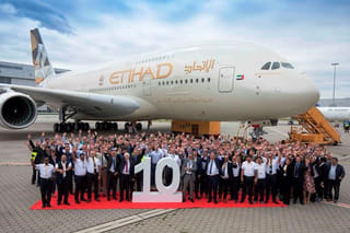 A look inside luxury suites as Etihad celebrates delivery of its 10th Airbus A380 