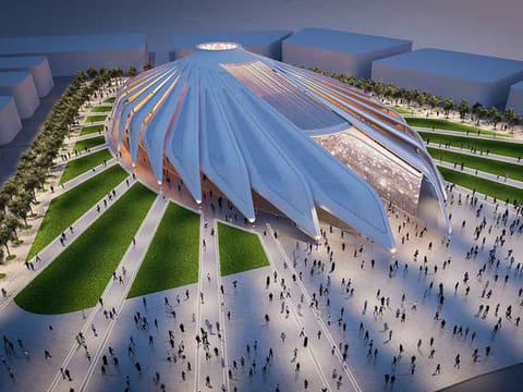 A design for the  UAE pavilion at Dubai Expo 2020. The event is a major driver for the AC trade