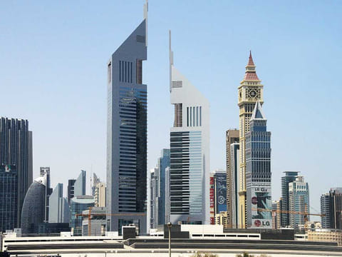 The Dubai skyline 