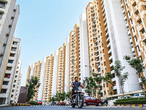 Apartment buildings in Palava City, Mumbai - Illustrative image