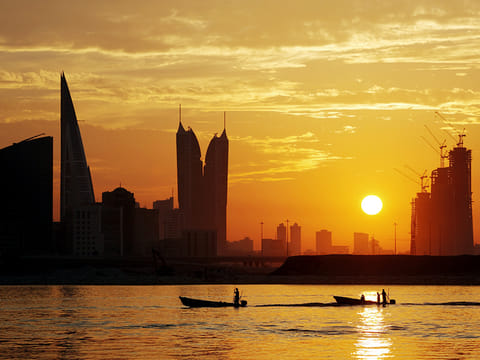 A view of Manama city skyline.