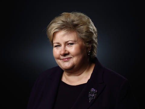 Erna Solberg, Norway's prime minister 