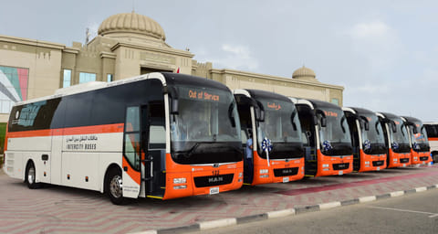 The UAE’s first smart public transport buses got rolling on Monday as the 10 luxury buses joined the SRTA’s intercity fleet.
