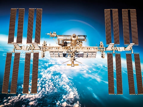 A view of the International Space Station. 