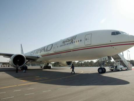 An Etihad Airways aircraft