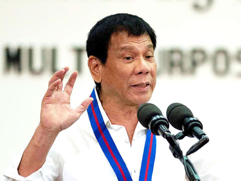 Philippine President Rodrigo Duterte
