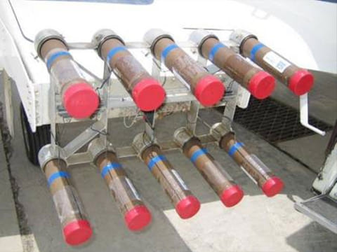 Salt flares used in cloud seeding.