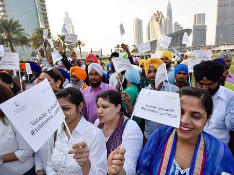 A tolerance parade in Dubai.