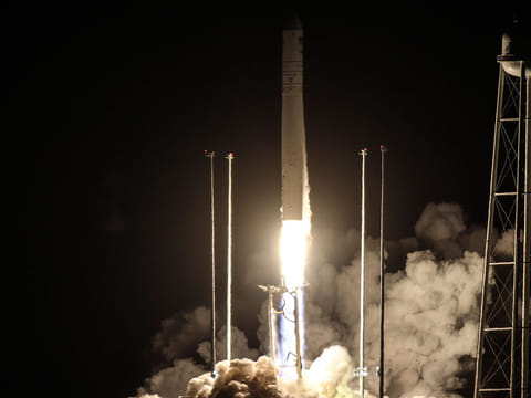 Launch image from Wallops Flight Facility in Virginia, USA.