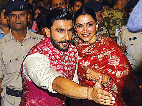 Ranveer Singh and Deepika Padukone 