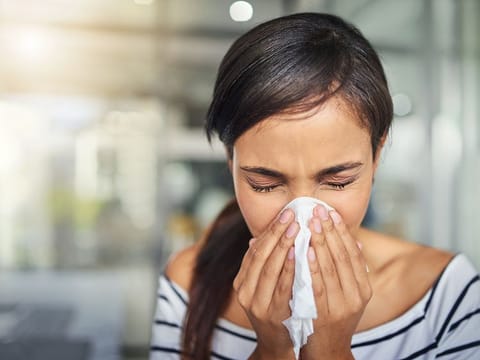 People at risk of influenza are advised to take a flu vaccination