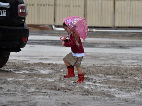 Fujairah schools send students home early as heavy rain floods streets