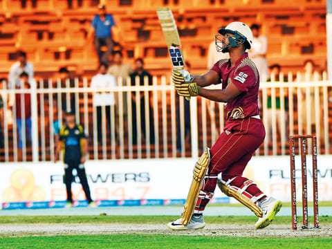 Nicholas Pooran in full flow.