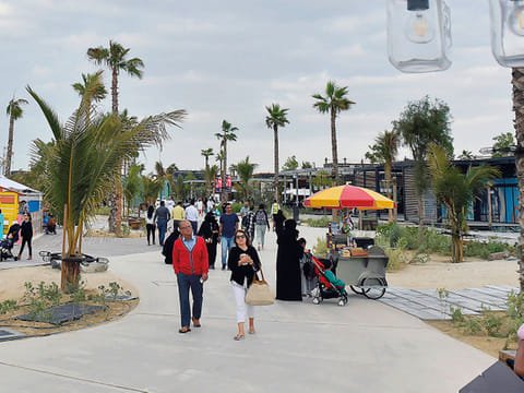 Residents soak up the ambience at La Mer, one of many places in Dubai, where one gets to experience the cross-cultural vibe.