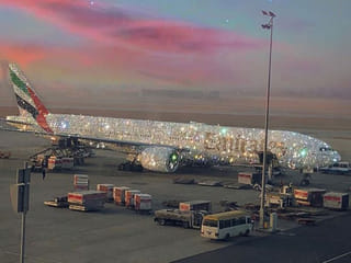 Look: Emirates' Boeing 777 aircraft is encrusted with 'diamonds'