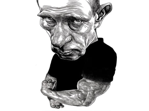 Agressive Putin.