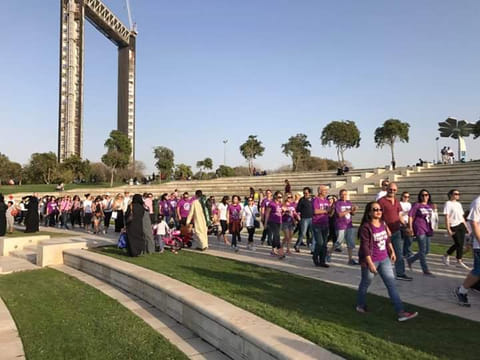 People join a walk at Dubai's Zabeel Park. For illustrative purposes only.