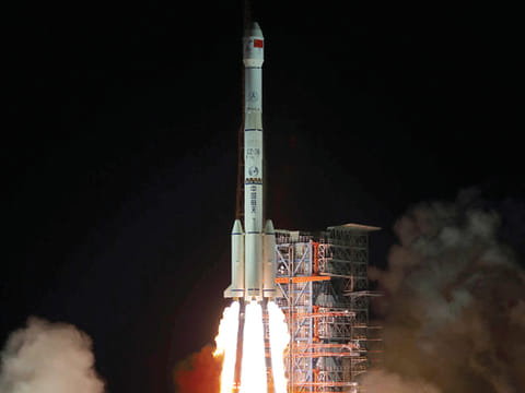 The Chang'e 4 lunar probe launches from the the Xichang Satellite Launch Center in southwest China's Sichuan Province.