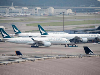 Cathay Group's CEO Ronald Lam told a Wednesday media session the cost of fuel so far this month is double the average of the previous two months.