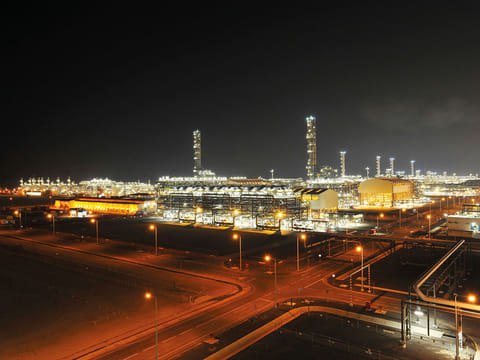 An Abu Dhabi National Oil Company (Adnoc) refinery. Oil prices have been trending lower in the last few weeks due to over-production from Saudi Arabia, Russia and other countries.