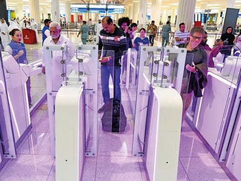 Passengers are advised to use smart gates to speed up their experience at the airport.