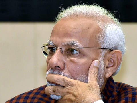 Indian Prime Minister Narendra Modi during an event in New Delhi