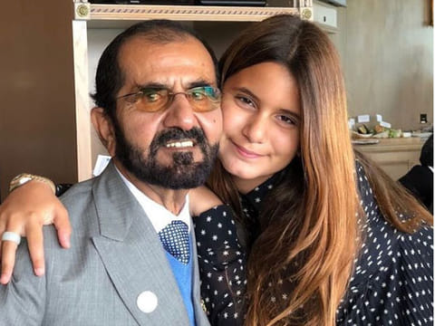 A photo of Shaikh Mohammad celebrating his daughter Jalila's birthday went viral on social media recently. 