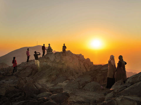 Jebel Jais is above 1,934 metres above sea level and is the highest peak in the UAE.