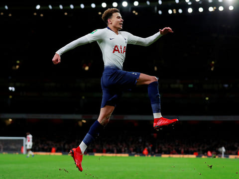 Tottenham's Dele Alli in action.