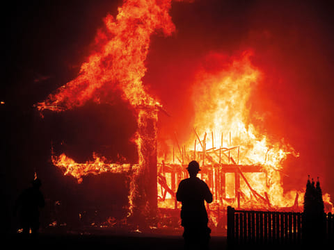 In case of fire at a business establishment, the insurance company is liable to pay compensation even if the fire was caused by someone for whom the insured is responsible. Picture for illustrative purposes only.  