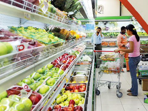 A supermarket in Abu Dhabi.