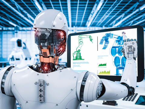 That's not the future... robots are busy at work at factories somewhere or the other. But let's take up the automation challenge as a need to better equip humans with new sets of skills.