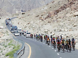 More than 100 cyclists take part in Pakistan’s first international cycling event Tour de Khunjerab