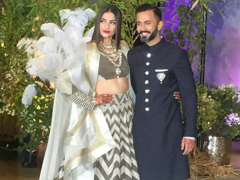 Actress Sonam Kapoor and Anand Ahuja