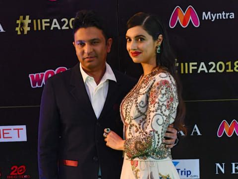 T-Series head Bhushan Kumar with his wife and producer Divya Khosla Kumar 