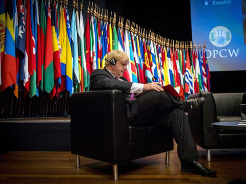 Britain's prime minister Boris Johnson 