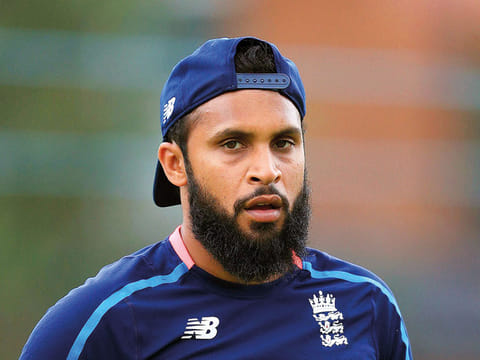 England's Adil Rashid 