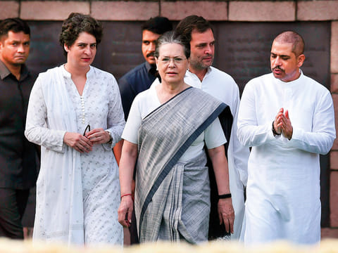 Congress president Rahul Gandhi, along with his mother and UPA chairperson Sonia Gandhi, paid homage to his father and former prime minister Rajiv Gandhi on his 74th birth anniversary on Monday.