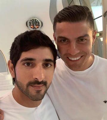 Shaikh Hamdan and Cristiano Ronaldo in Dubai