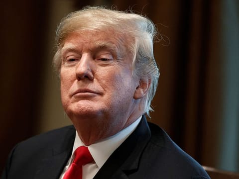 Former US president Donald Trump