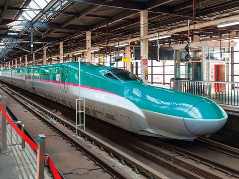 An E5 series bullet train at Kawasaki Heavy Industries Ltd’s plant in Kobe, Japan. The same rakes will be used for bullet trains in India.