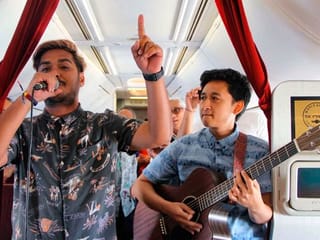 Indonesia airline brings live music to the skies