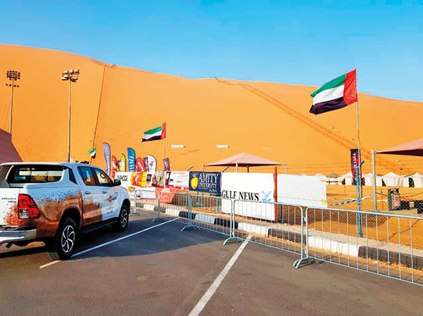 The desert camp at Moreeb, Liwa